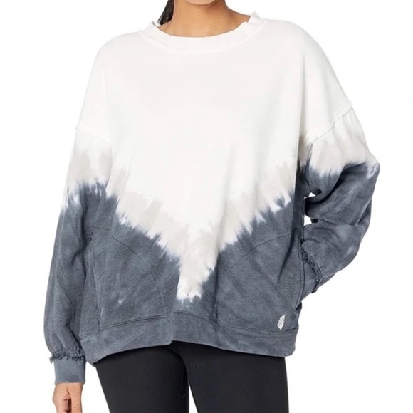 FP Movement X Free People Ombre Metti Crew Black White Combo S - Picture 2 of 8